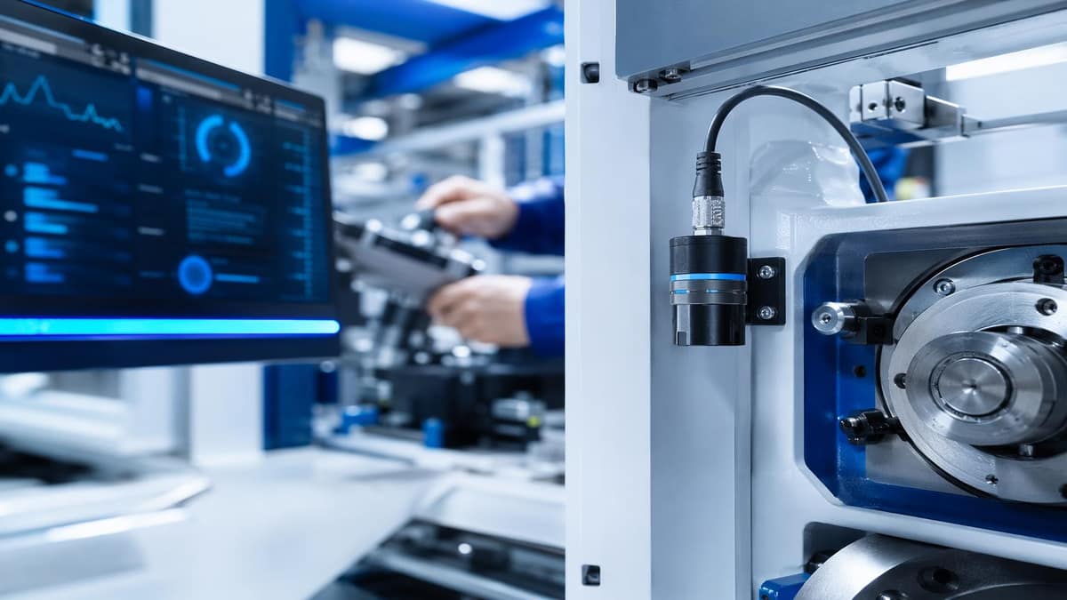 Industrial machine with sensor-based health monitoring