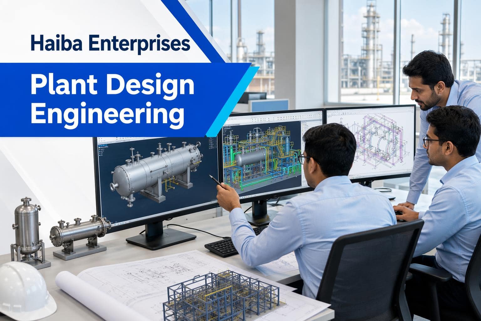 Plant design engineering for industrial equipment and piping